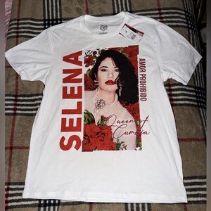 Selena Amor Prohibido Graphic T-Shirt - White medium BNWT